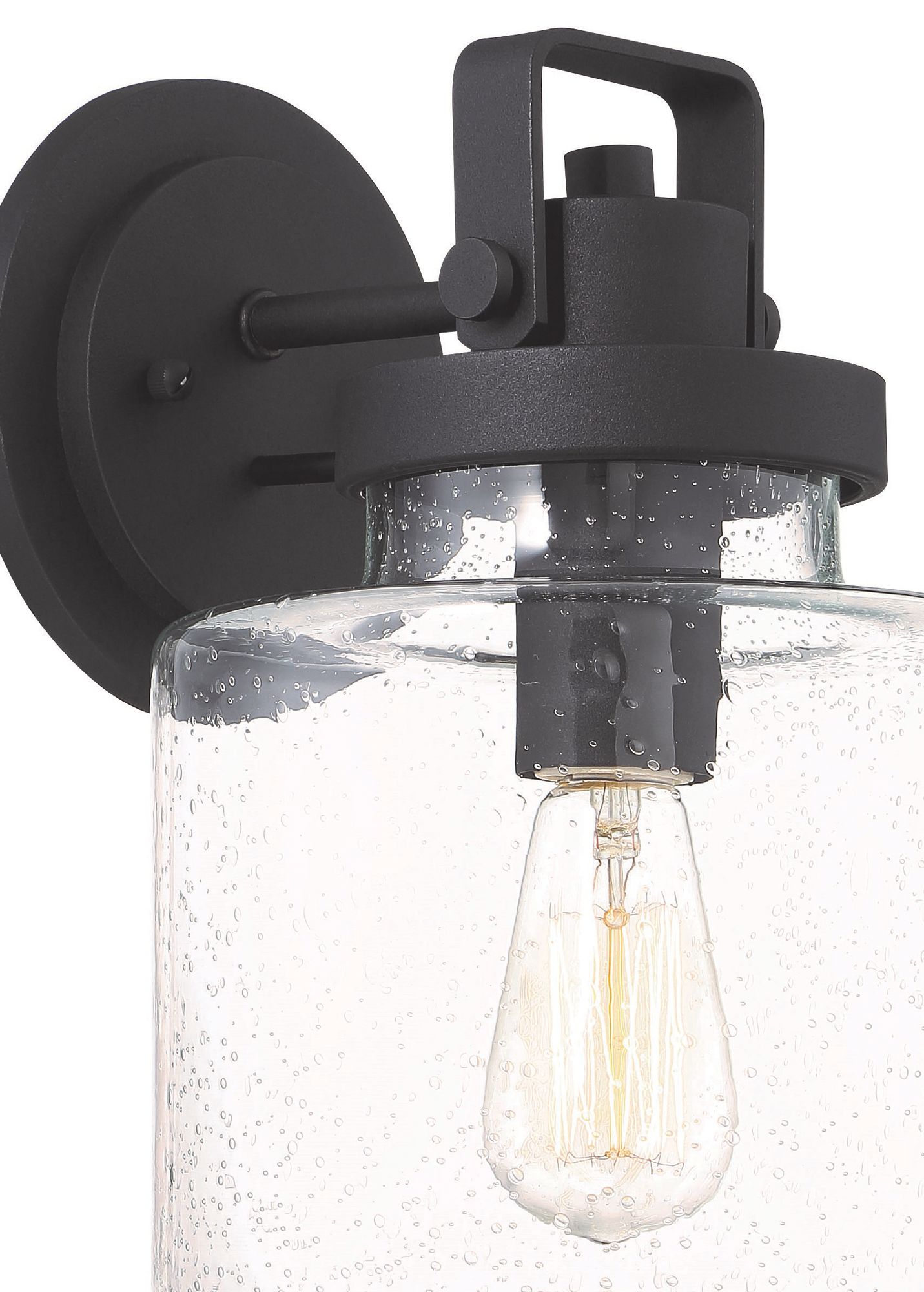 Image 3 The Great Outdoors Rosecrans 1-Light Sand Coal Outdoor Wall Mount more views