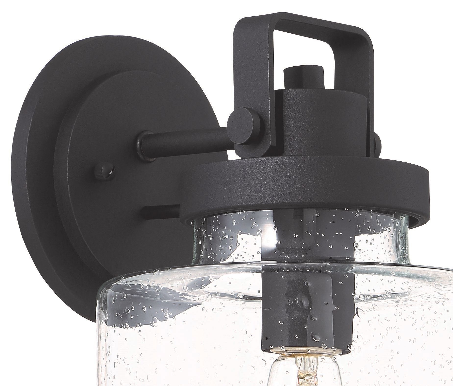 Image 4 The Great Outdoors Rosecrans 1-Light Sand Coal Outdoor Wall Mount more views