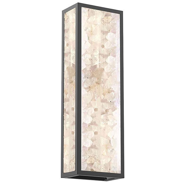 Image 1 The Great Outdoors Salt Creek 1-Light LED 10.13-in Black Wall Sconce