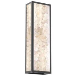 The Great Outdoors Salt Creek 1-Light LED 10.13-in Black Wall Sconce