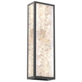 The Great Outdoors Salt Creek 1-Light LED 10.13-in Black Wall Sconce The Great Outdoors Salt Creek 1-Light LED 10.13-in Black Wall Sconce