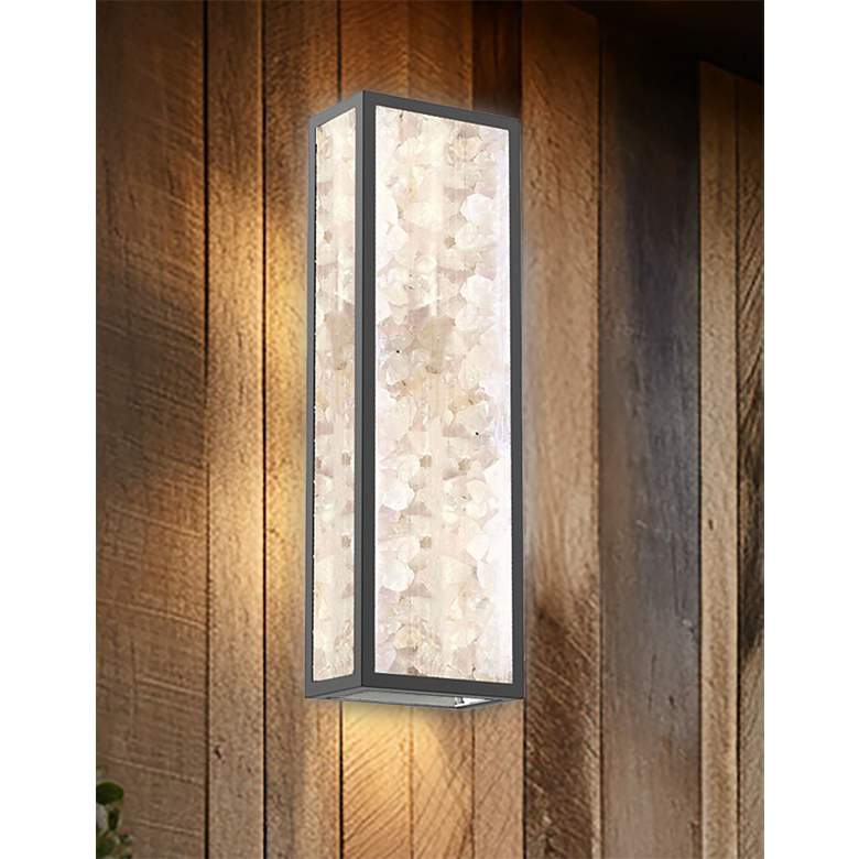 Image 5 The Great Outdoors Salt Creek 1-Light LED 10.13-in Black Wall Sconce more views