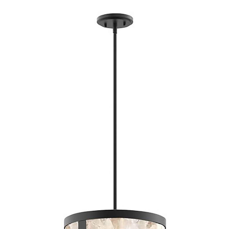 Image 3 The Great Outdoors Salt Creek 1-Light LED 13.13-in Black Lantern Pendant more views