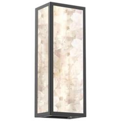 The Great Outdoors Salt Creek 1-Light LED 6.13-in Black Outdoor Wall Sconce