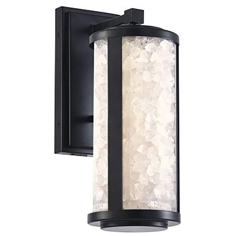 Image 1 The Great Outdoors Salt Creek 1-Light LED 6-in Black Outdoor Wall Sconce