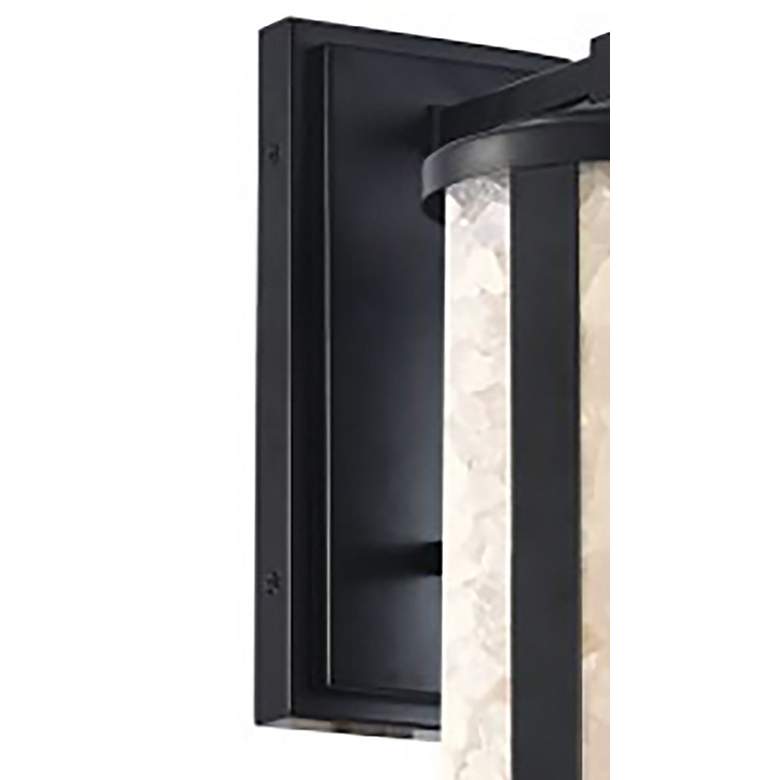 Image 3 The Great Outdoors Salt Creek 1-Light LED 6-in Black Outdoor Wall Sconce more views