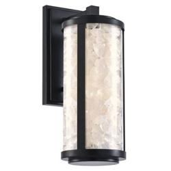 The Great Outdoors Salt Creek 1-Light LED 7.5-in Black Outdoor Wall Sconce