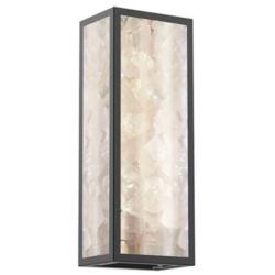 The Great Outdoors Salt Creek 1-Light LED 8-in Black Outdoor Wall Sconce