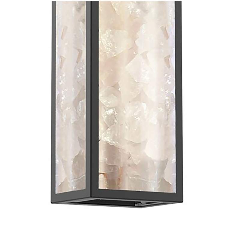 Image 2 The Great Outdoors Salt Creek 1-Light LED 8-in Black Outdoor Wall Sconce more views