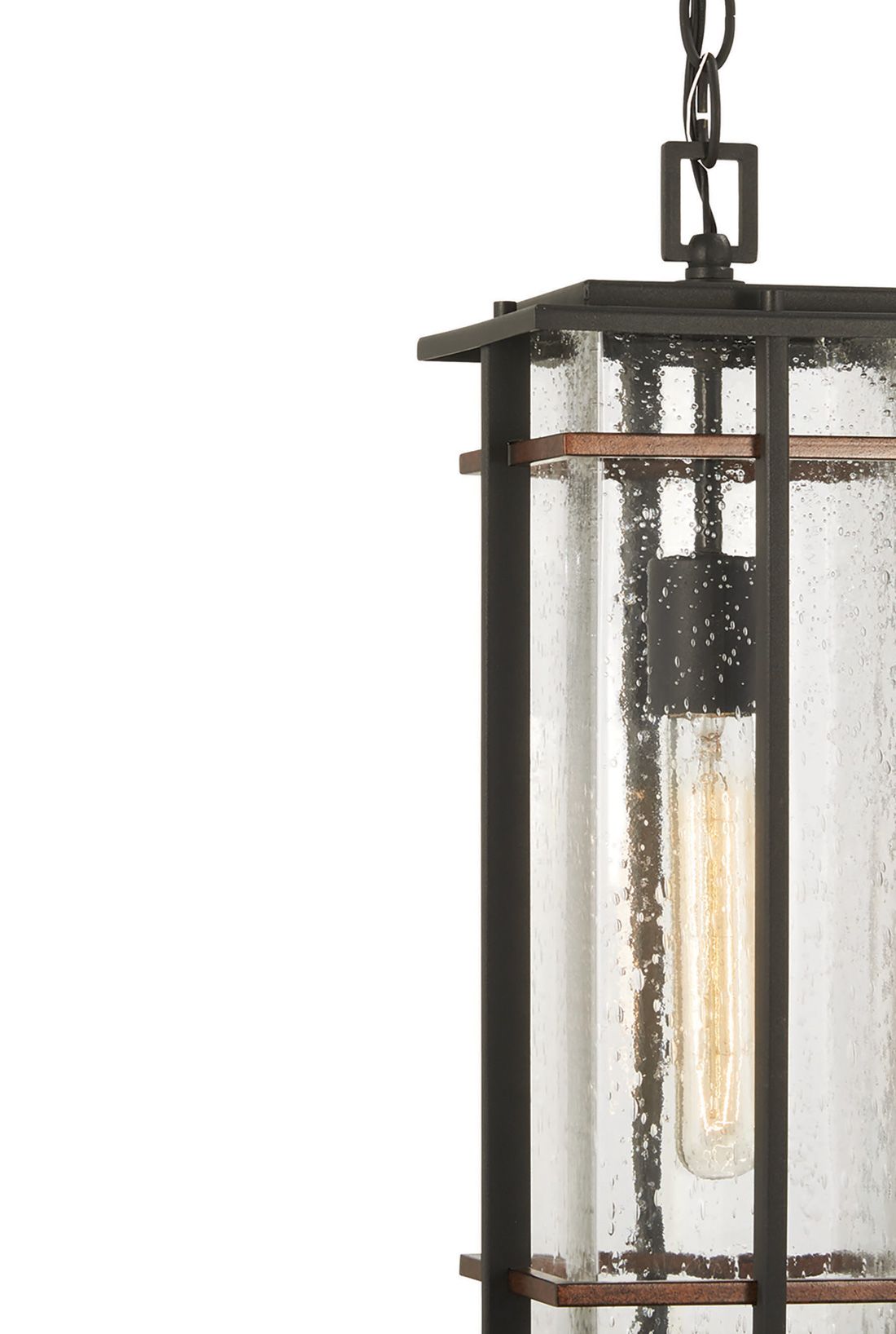 Image 4 The Great Outdoors San Marcos 1-Light Black Outdoor Hanging Lantern more views