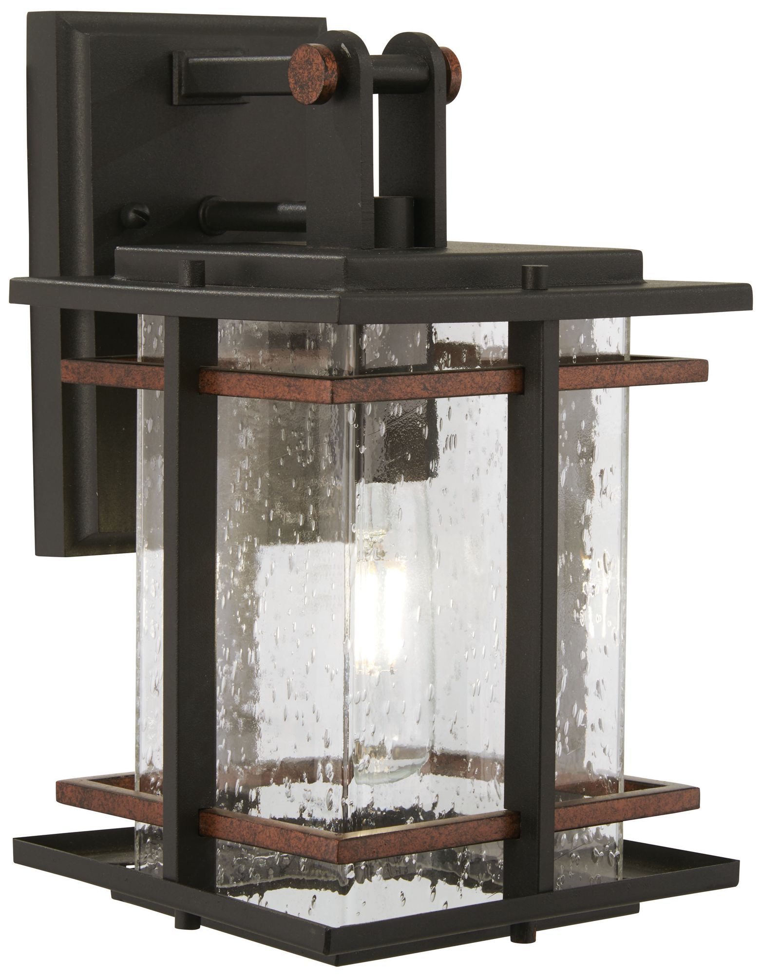 Image 2 The Great Outdoors San Marcos 1-Light Black Outdoor Wall Mount
