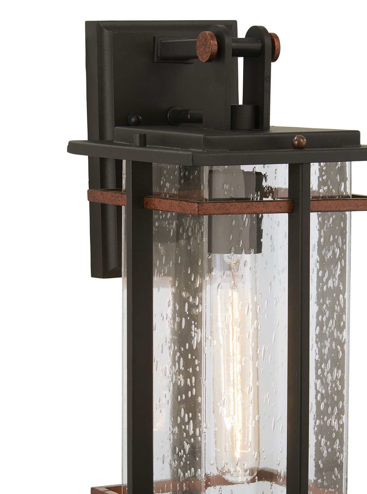 Image 3 The Great Outdoors San Marcos 1-Light Black Outdoor Wall Mount more views