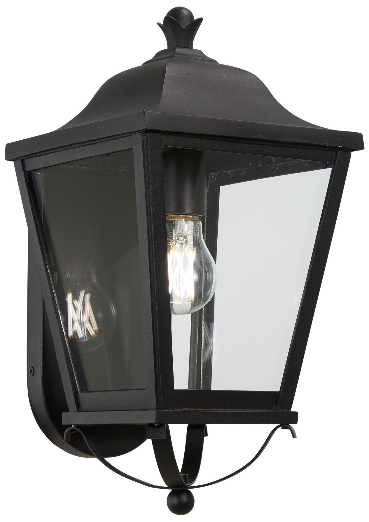 Image 2 The Great Outdoors Savannah 1-Light Sand Coal Outdoor Wall Mount
