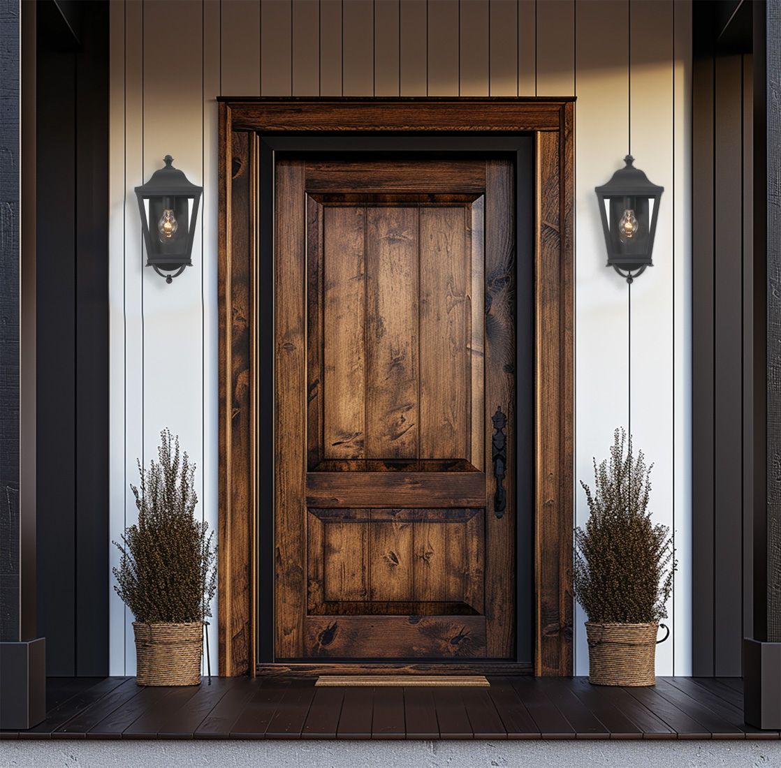 Image 4 The Great Outdoors Savannah 1-Light Sand Coal Outdoor Wall Mount more views