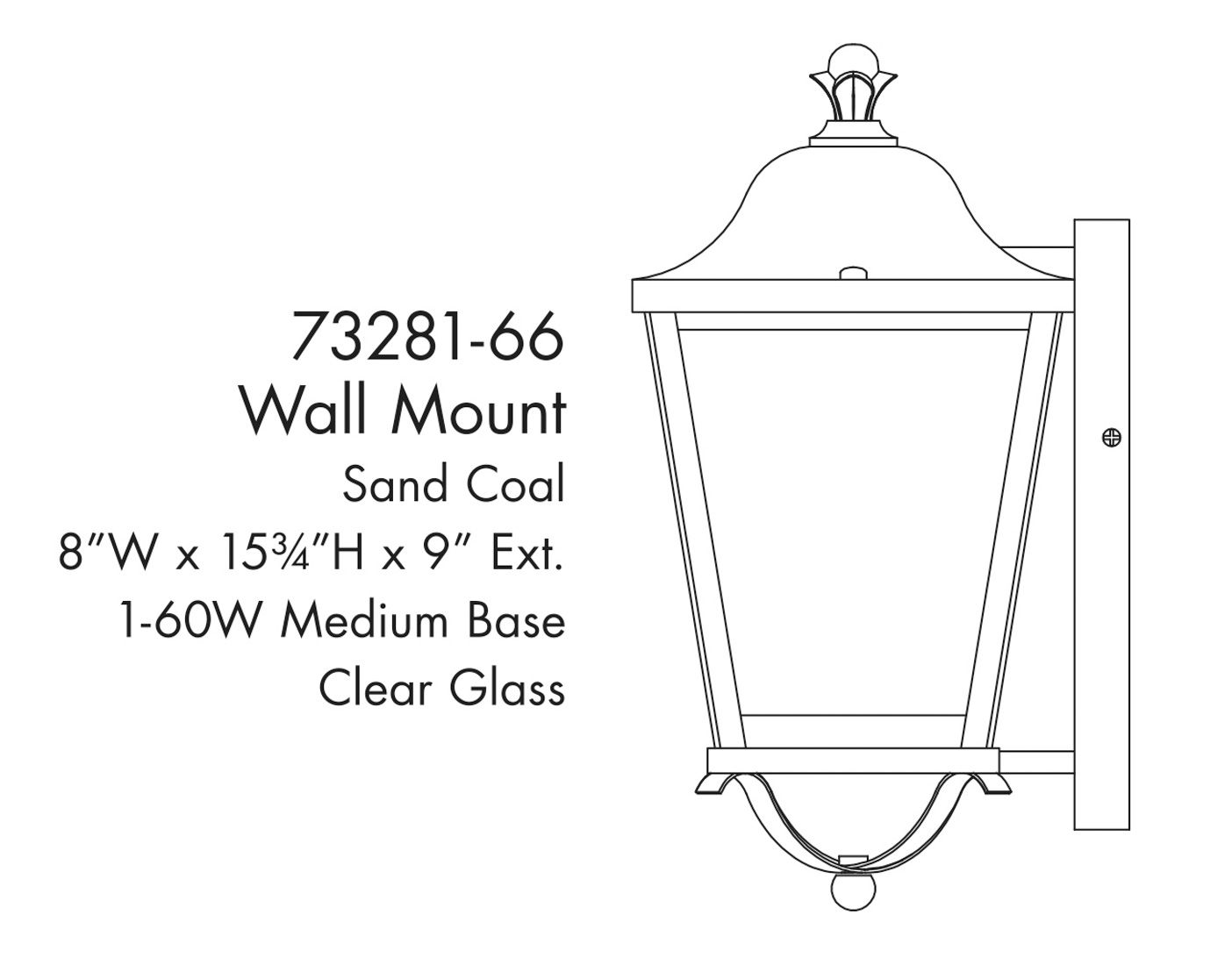 Image 5 The Great Outdoors Savannah 1-Light Sand Coal Outdoor Wall Mount more views