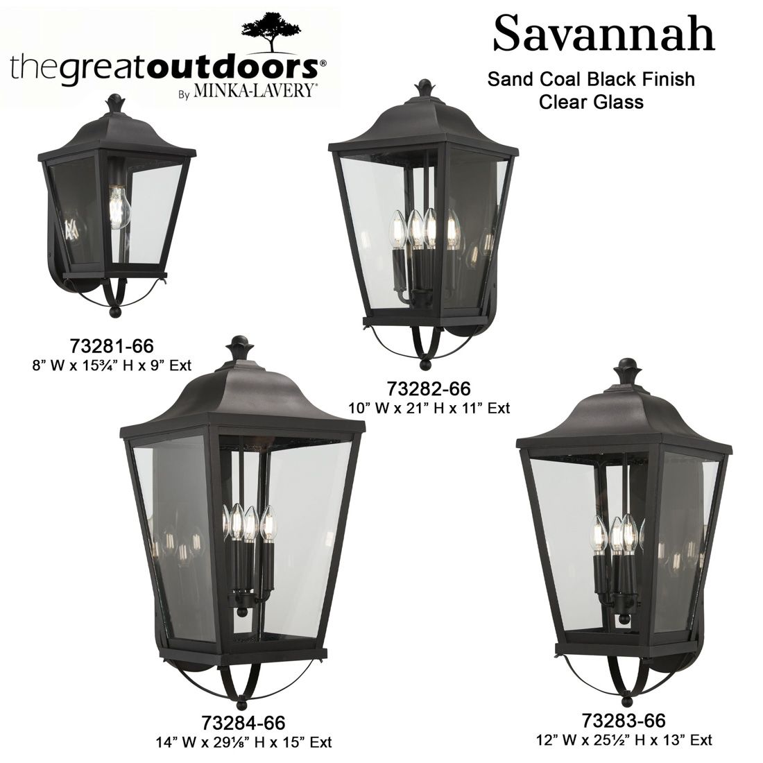The Great Outdoors Savannah 1-Light Sand Coal Outdoor Wall Mount
