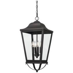 The Great Outdoors Savannah 4-Light Sand Coal Outdoor Chain Hung