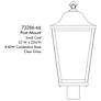 5_The Great Outdoors Savannah 4-Light Sand Coal Outdoor Post Mount more views