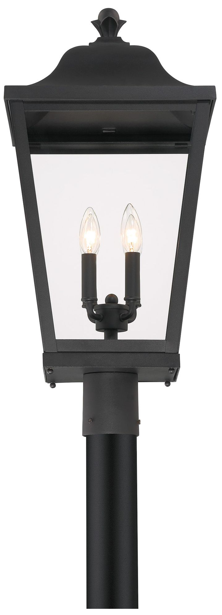 Image 6 The Great Outdoors Savannah 4-Light Sand Coal Outdoor Post Mount more views