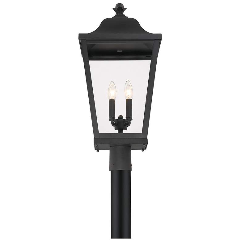 Image 6 The Great Outdoors Savannah 4-Light Sand Coal Outdoor Post Mount more views