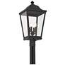 7_The Great Outdoors Savannah 4-Light Sand Coal Outdoor Post Mount more views