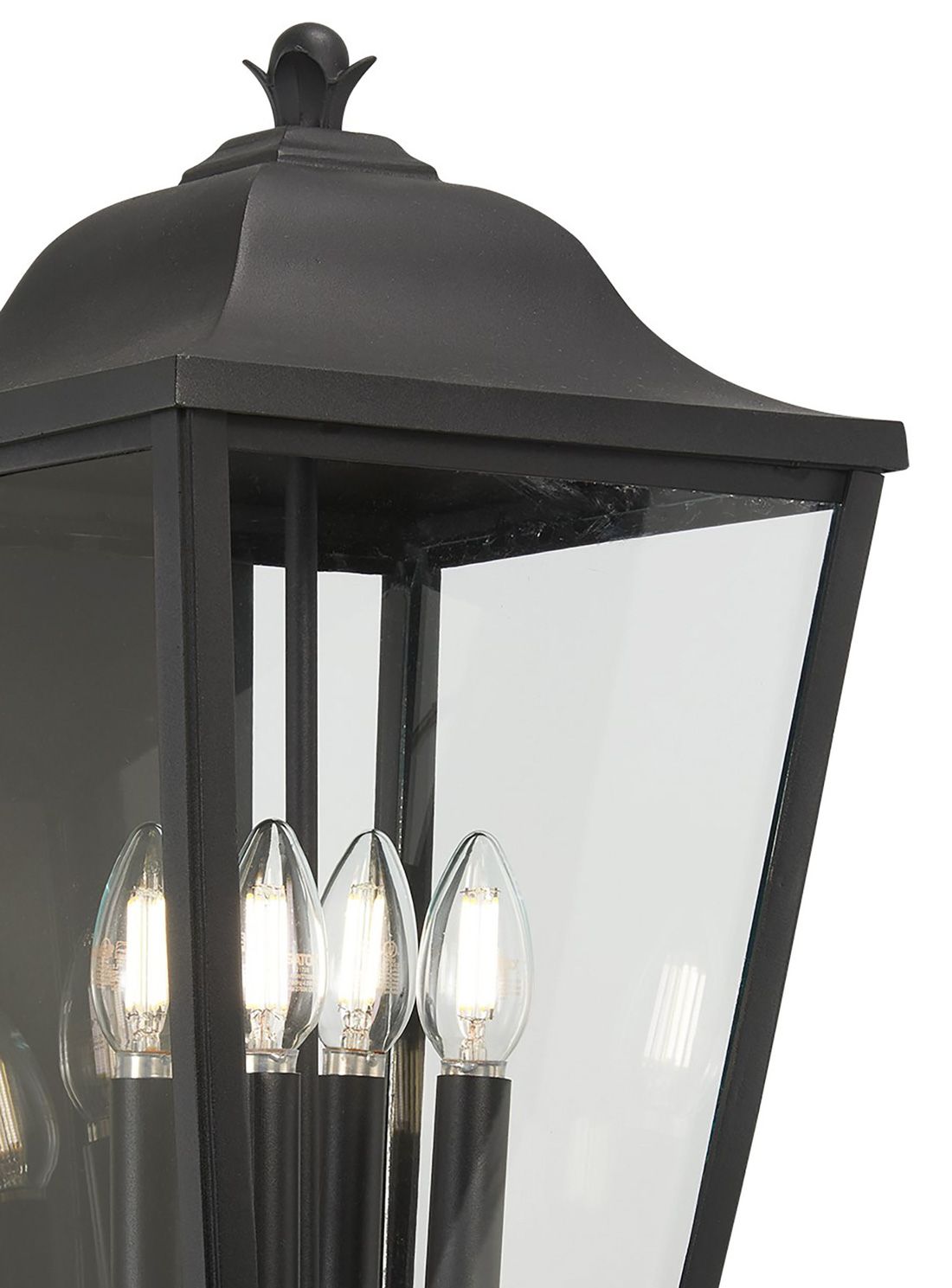 Image 3 The Great Outdoors Savannah 4-Light Sand Coal Outdoor Wall Mount more views