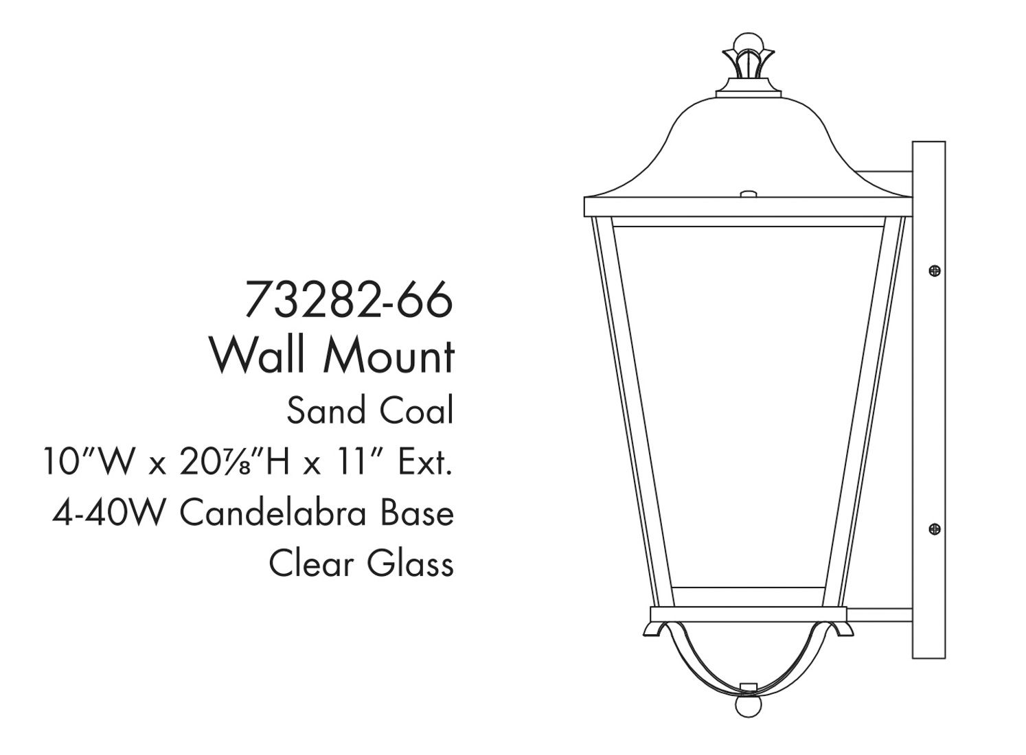 Image 5 The Great Outdoors Savannah 4-Light Sand Coal Outdoor Wall Mount more views