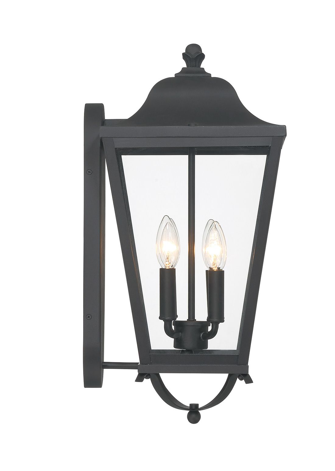 Image 6 The Great Outdoors Savannah 4-Light Sand Coal Outdoor Wall Mount more views