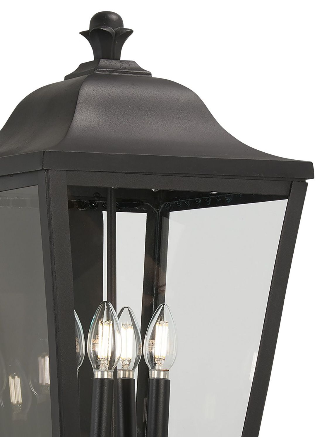 Image 3 The Great Outdoors Savannah 4-Light Sand Coal Outdoor Wall Mount more views