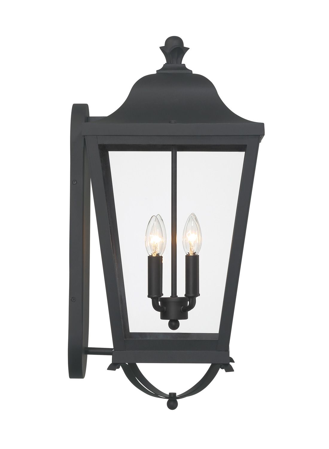 Image 6 The Great Outdoors Savannah 4-Light Sand Coal Outdoor Wall Mount more views