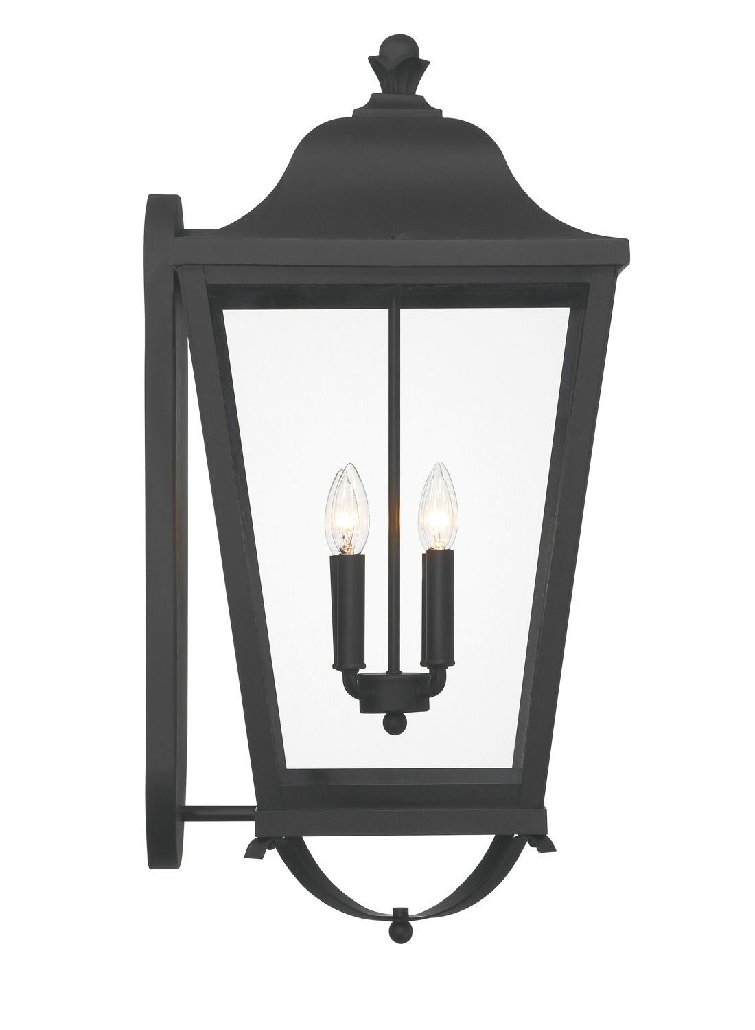 Image 6 The Great Outdoors Savannah 4-Light Sand Coal Outdoor Wall Mount more views