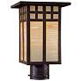 The Great Outdoors  Scottsdale 1-Light French Bronze Outdoor Post Lantern