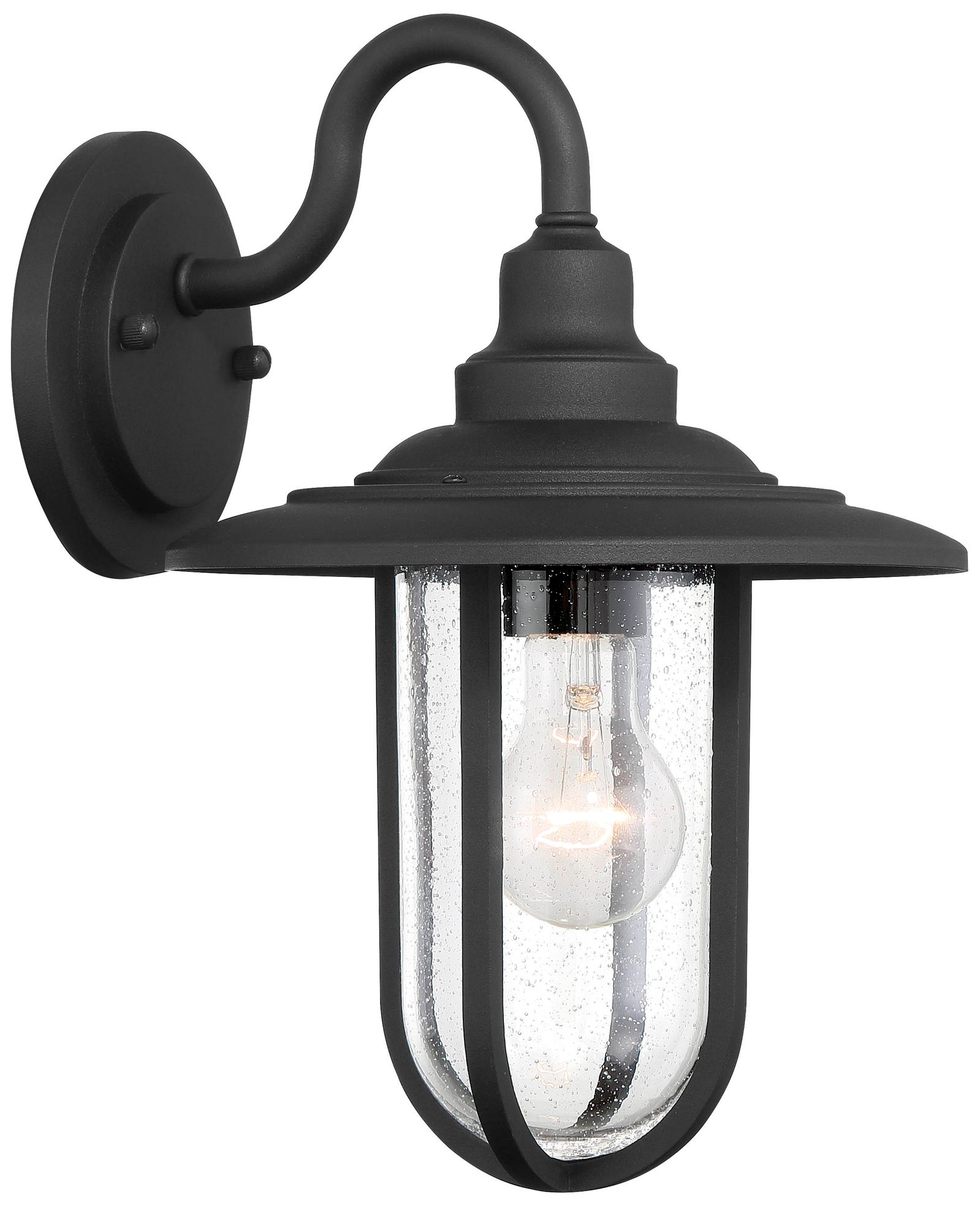 Image 2 The Great Outdoors Signal Park 1-Light Sand Coal Black Outdoor Wall Mount