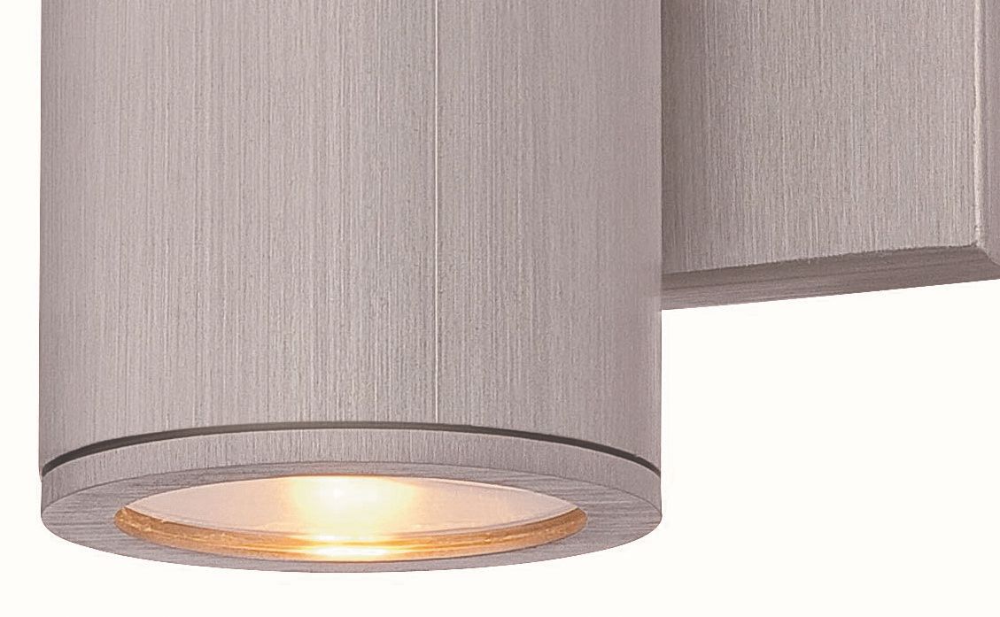 Image 7 The Great Outdoors Skyline LED Brushed Aluminum Outdoor Wall Mount more views