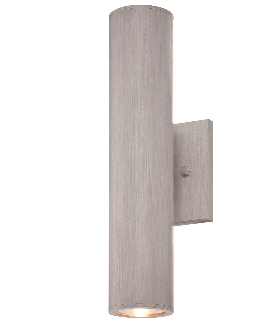 The Great Outdoors Skyline LED Brushed Aluminum Outdoor Wall Mount