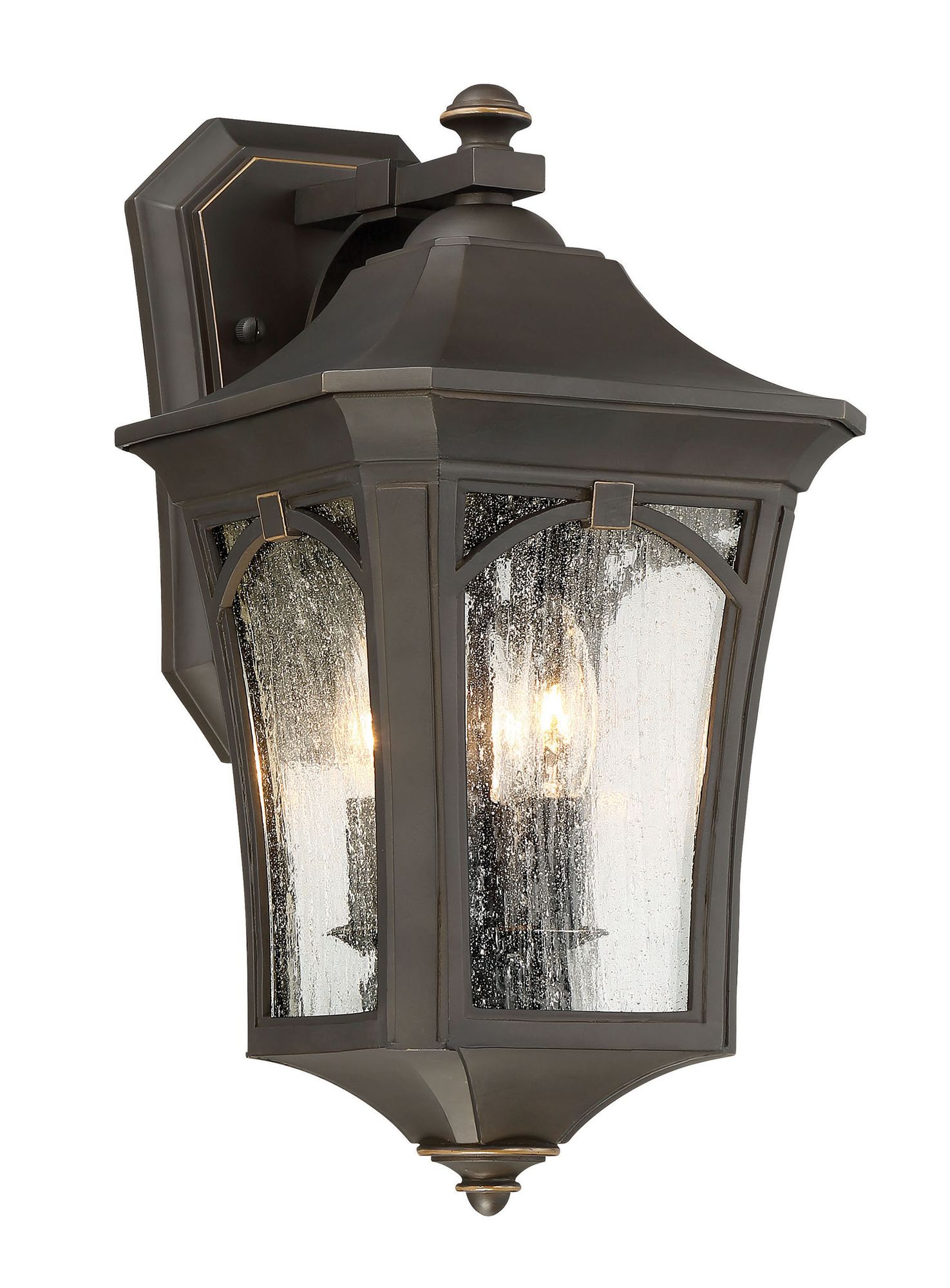 The Great Outdoors Solida 3-Light Oil Rubbed Bronze Outdoor Wall Mount