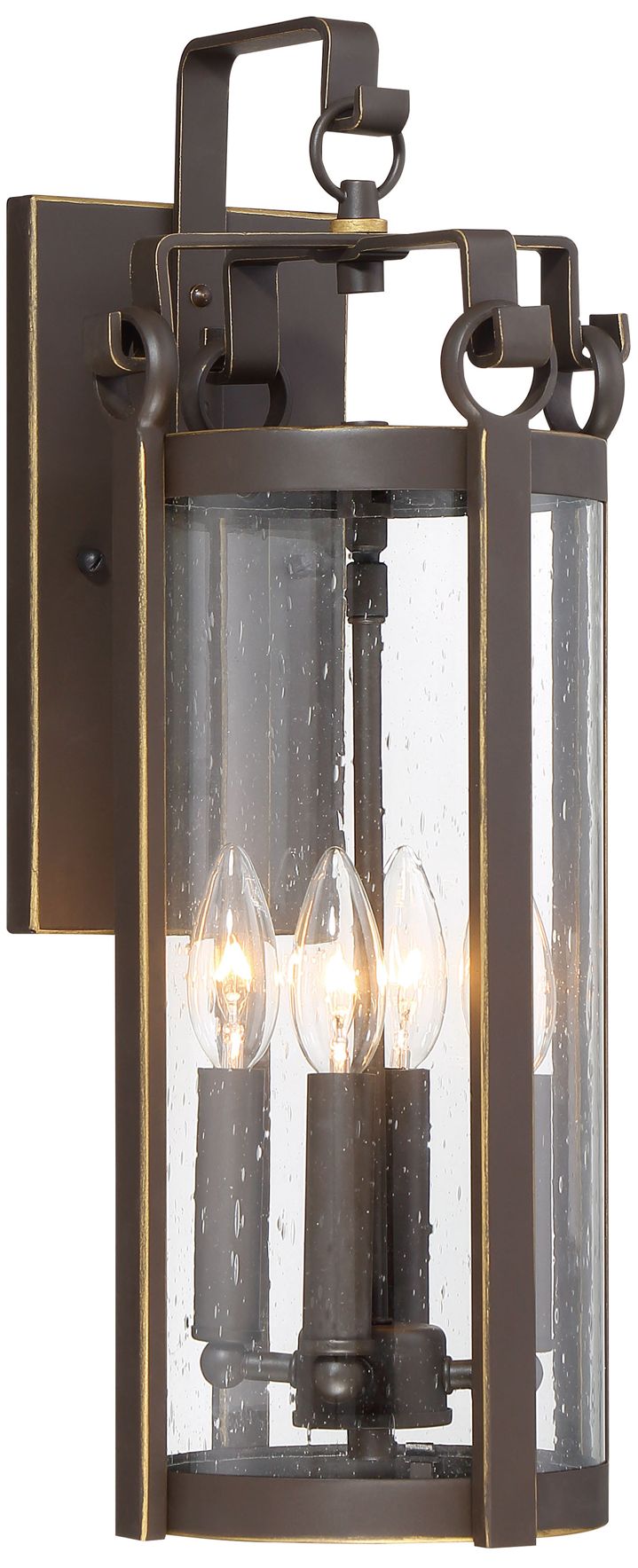 The Great Outdoors Somerset Lane 4-Light Dakota Bronze Outdoor Wall Mount