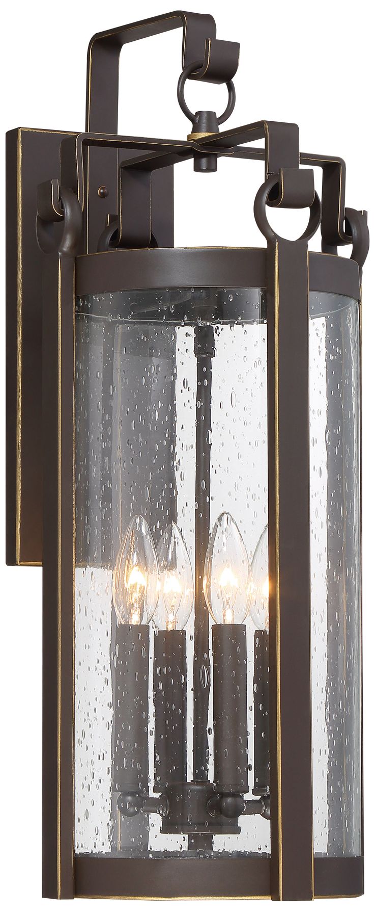 The Great Outdoors Somerset Lane 4-Light Dakota Bronze Outdoor Wall Mount