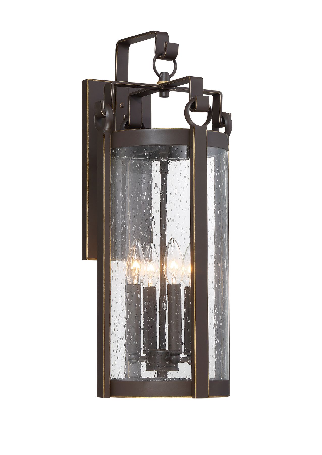Image 6 The Great Outdoors Somerset Lane 4-Light Dakota Bronze Outdoor Wall Mount more views