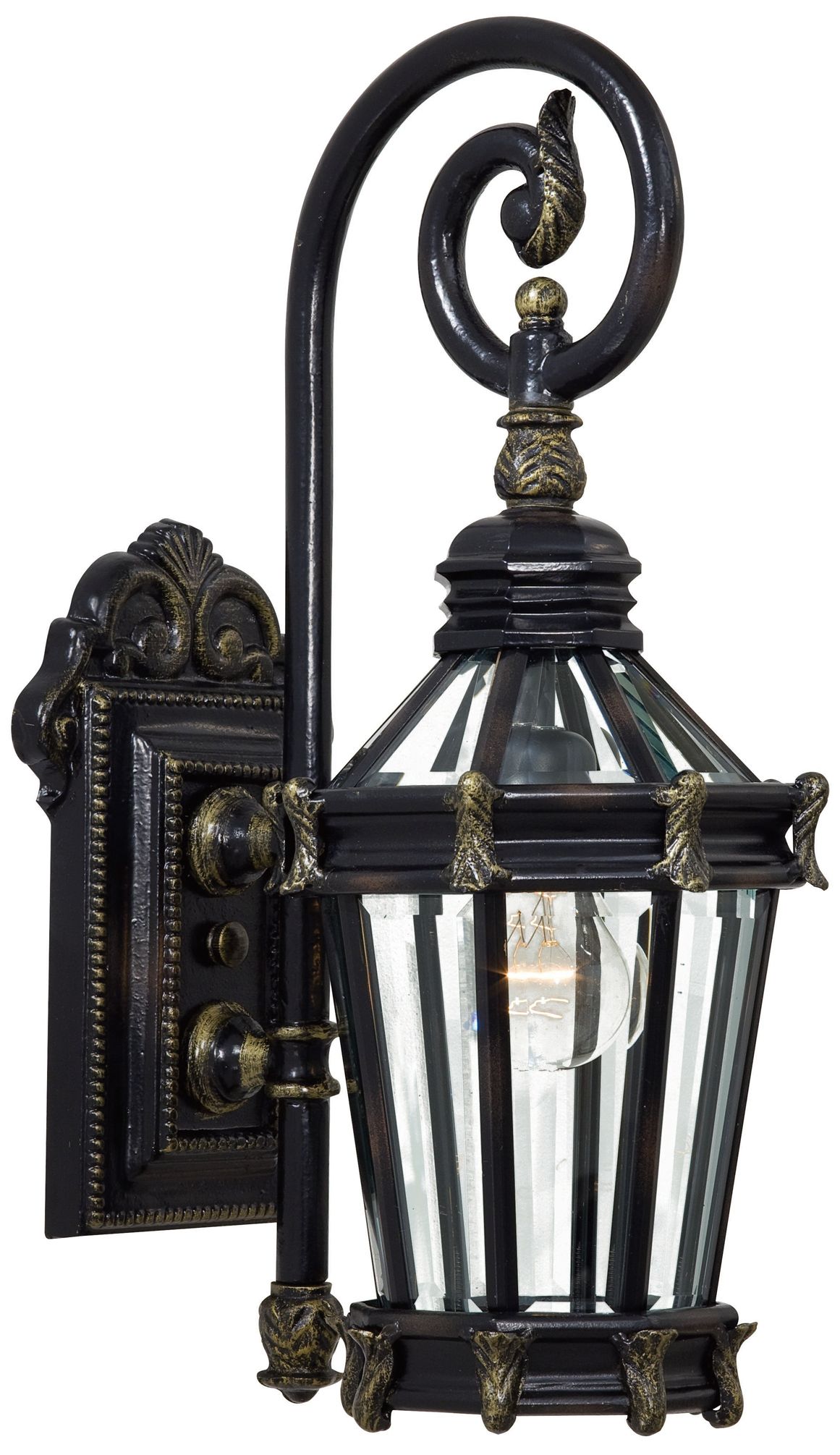 The Great Outdoors Stratford Hall 1-Light Bronze Outdoor Wall Mount