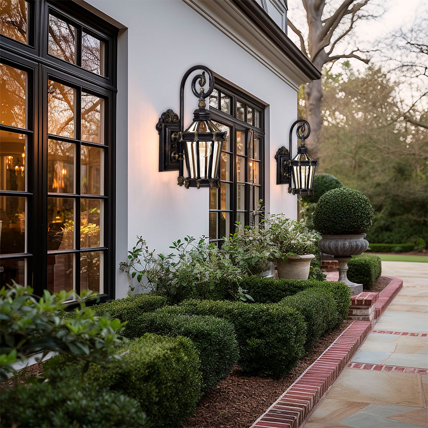 Image 4 The Great Outdoors Stratford Hall 1-Light Bronze Outdoor Wall Mount more views