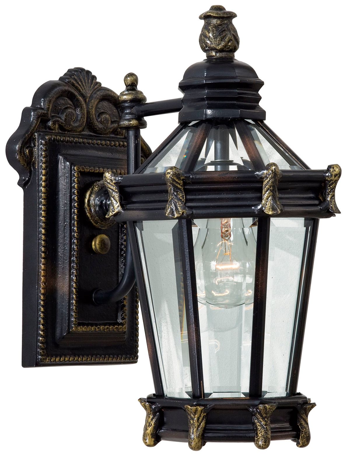 The Great Outdoors Stratford Hall 1-Light Bronze Outdoor Wall Mount
