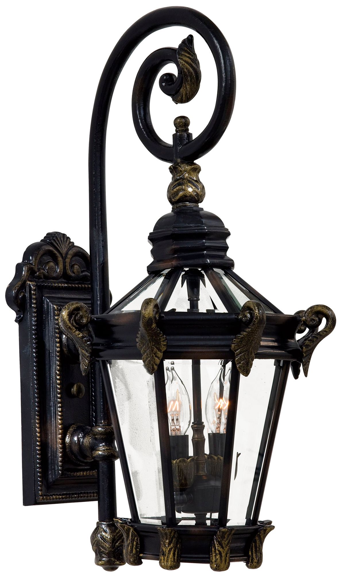 The Great Outdoors Stratford Hall 2-Light Bronze Outdoor Wall Mount
