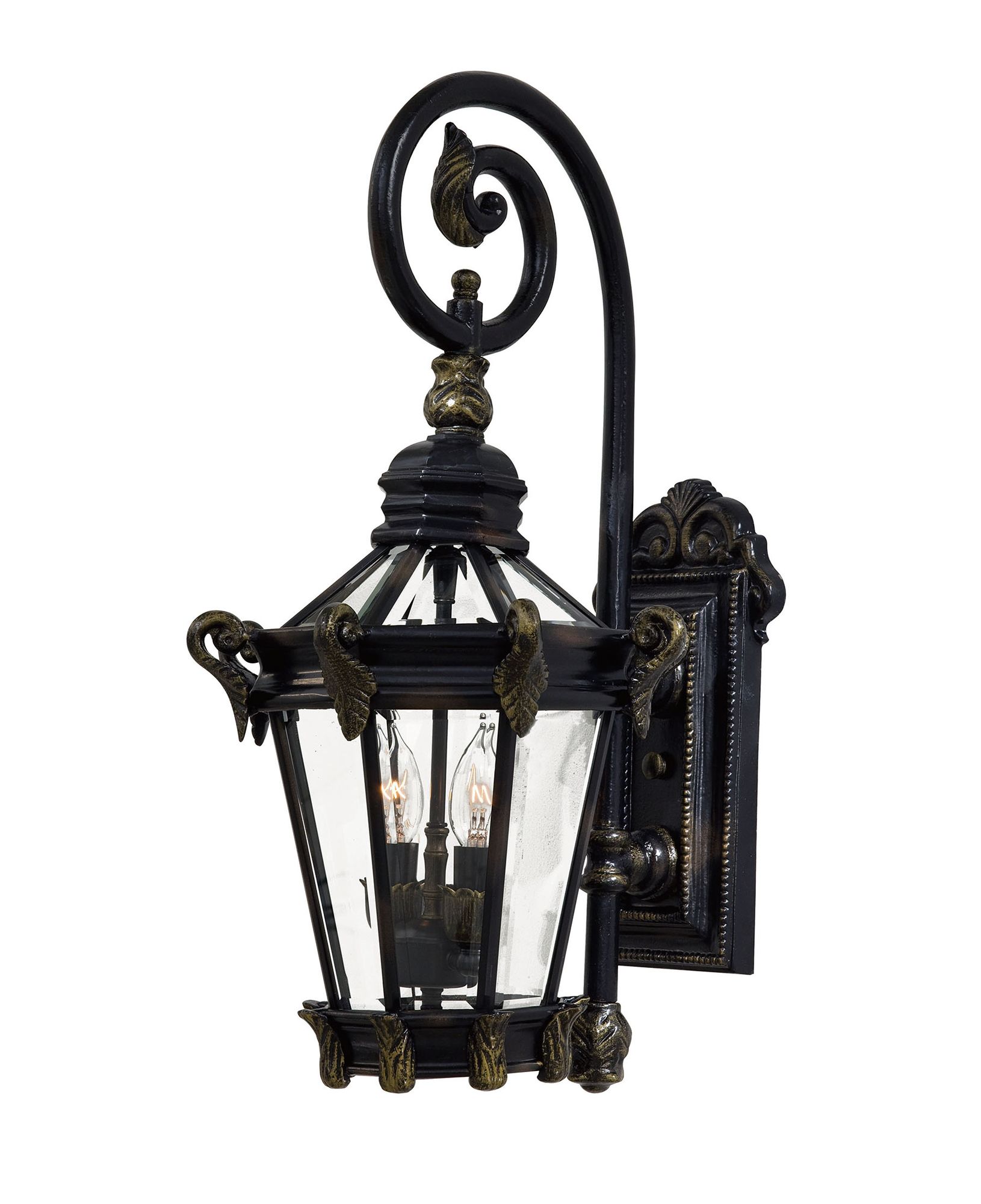 Image 3 The Great Outdoors Stratford Hall 2-Light Bronze Outdoor Wall Mount more views