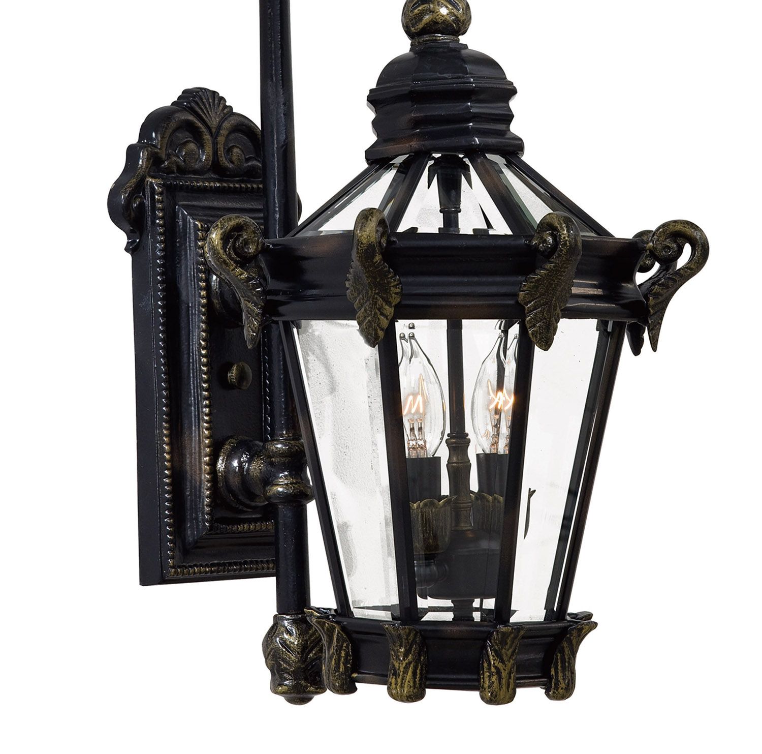 Image 4 The Great Outdoors Stratford Hall 2-Light Bronze Outdoor Wall Mount more views