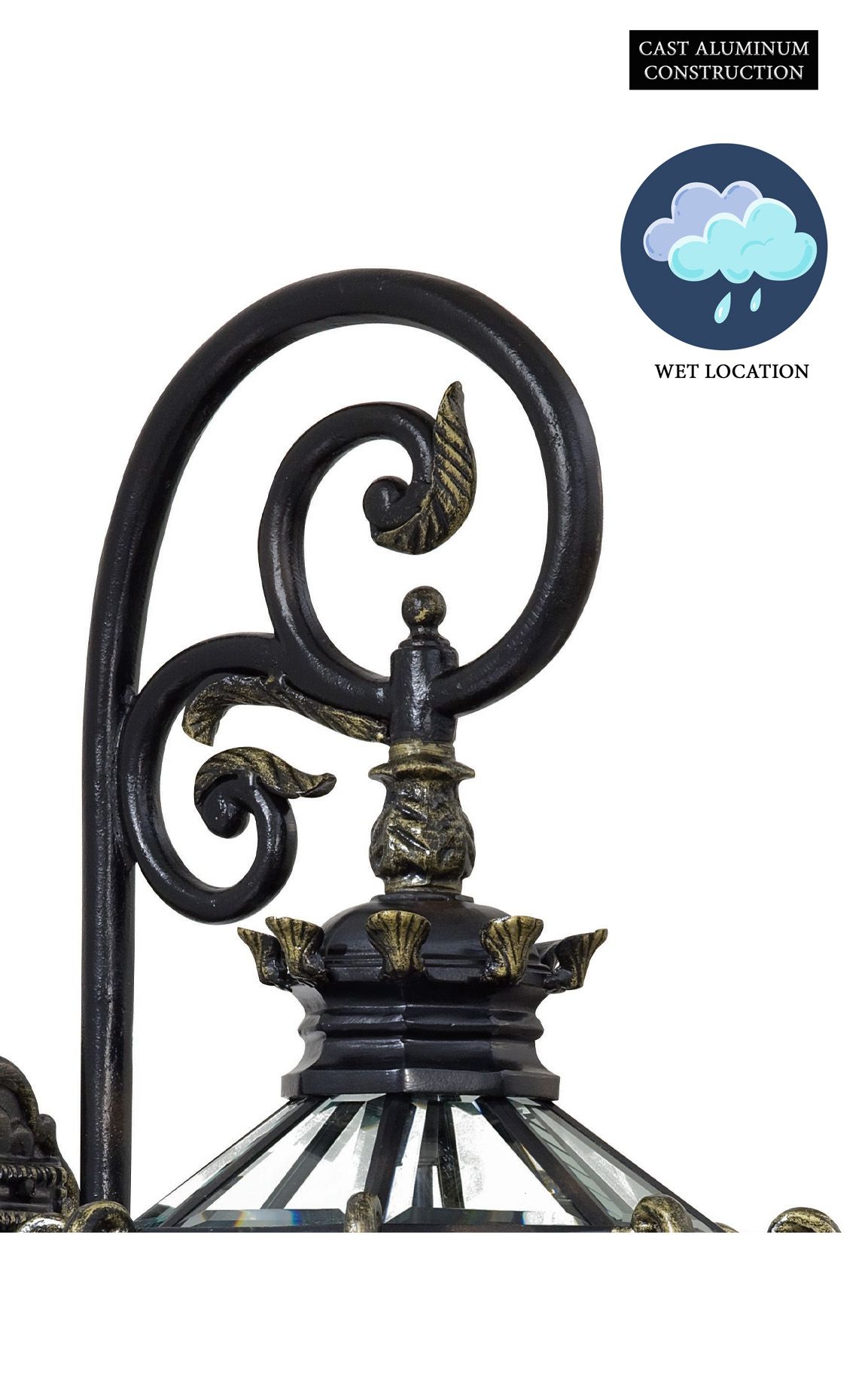 Image 4 The Great Outdoors Stratford Hall 4-Light Bronze Outdoor Wall Mount more views