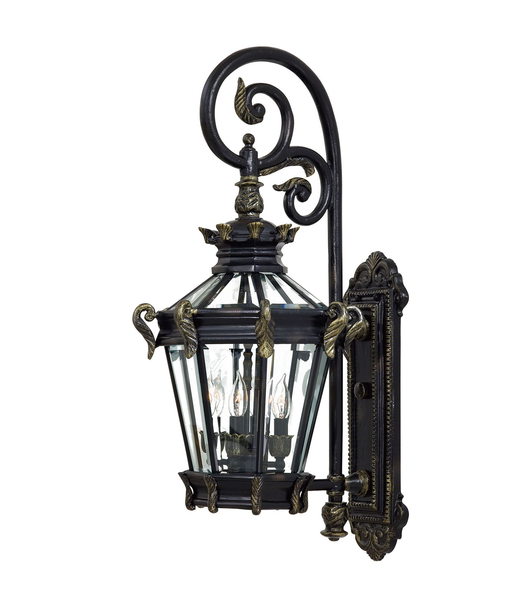 Image 5 The Great Outdoors Stratford Hall 4-Light Bronze Outdoor Wall Mount more views