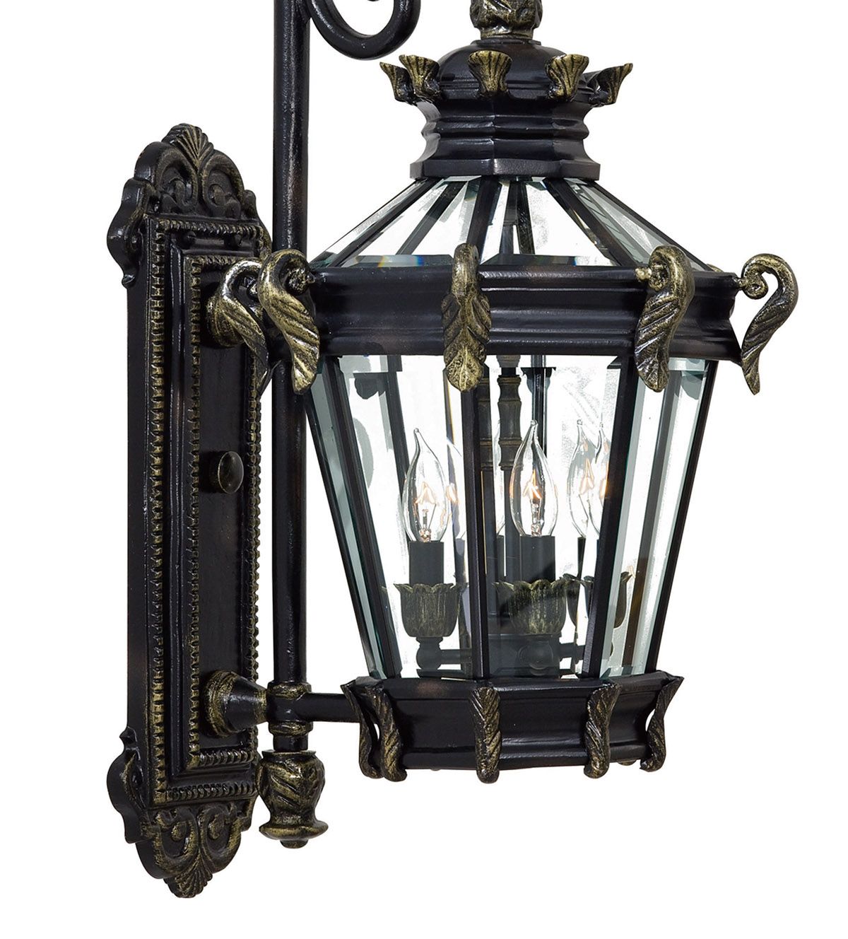 Image 6 The Great Outdoors Stratford Hall 4-Light Bronze Outdoor Wall Mount more views