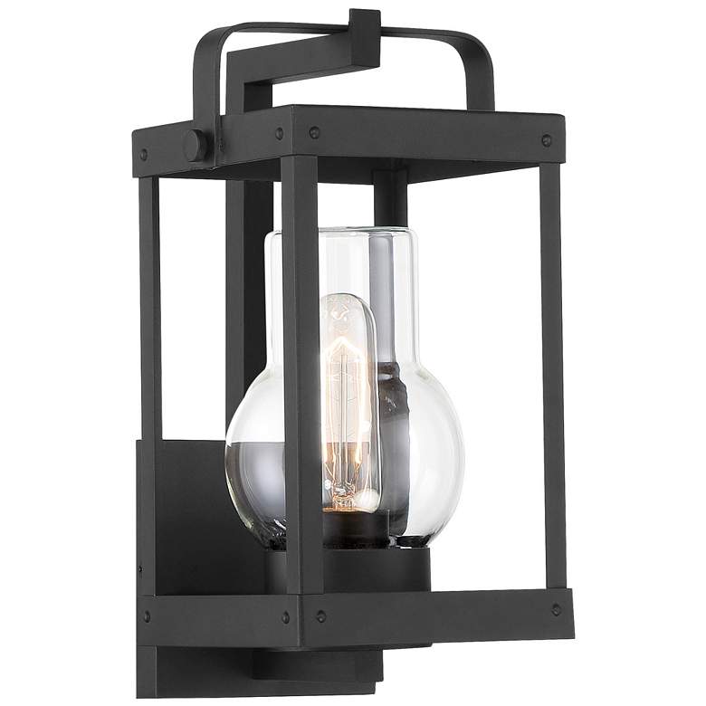 Image 1 The Great Outdoors Sullivans Landing 1-Light Sand Coal Outdoor Wall Mount