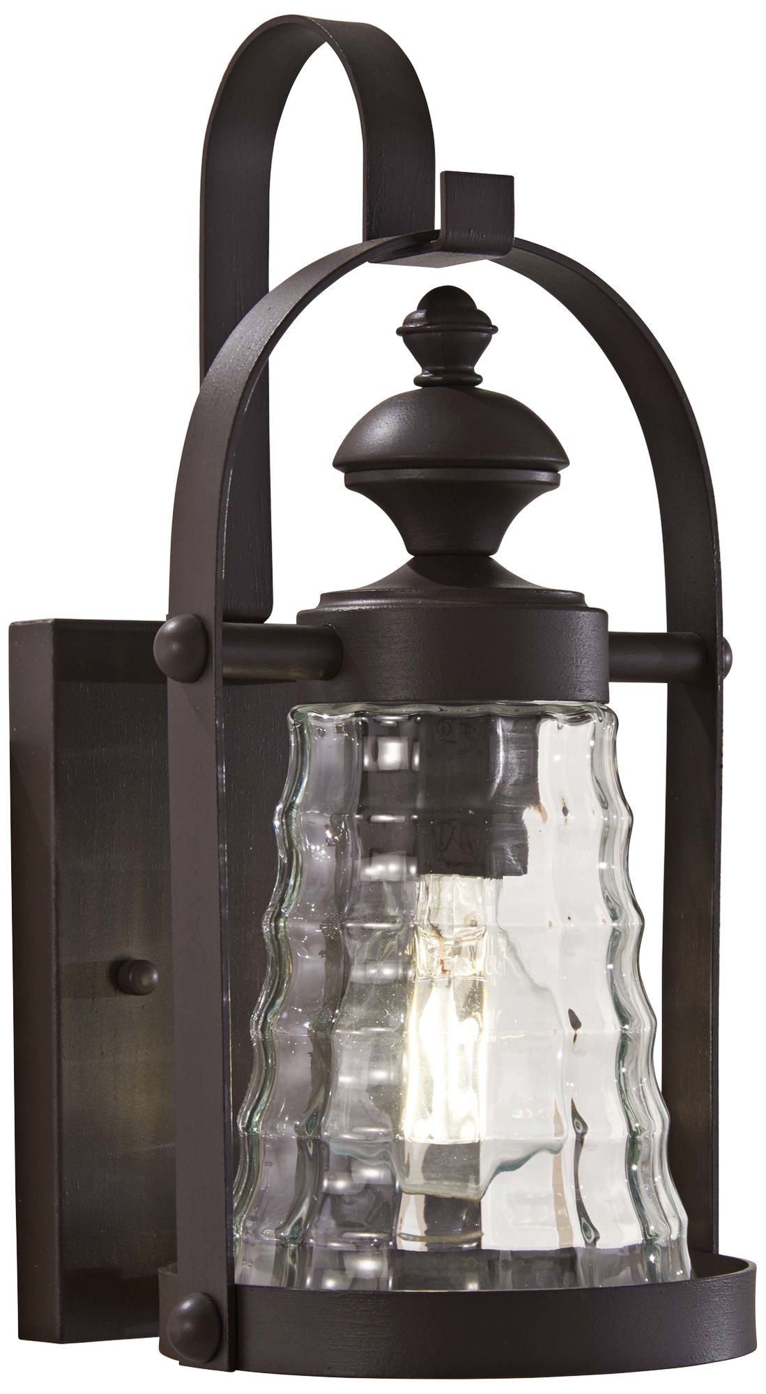 The Great Outdoors Sycamore Trail 1-Light Dorian Bronze Outdoor Wall Mount
